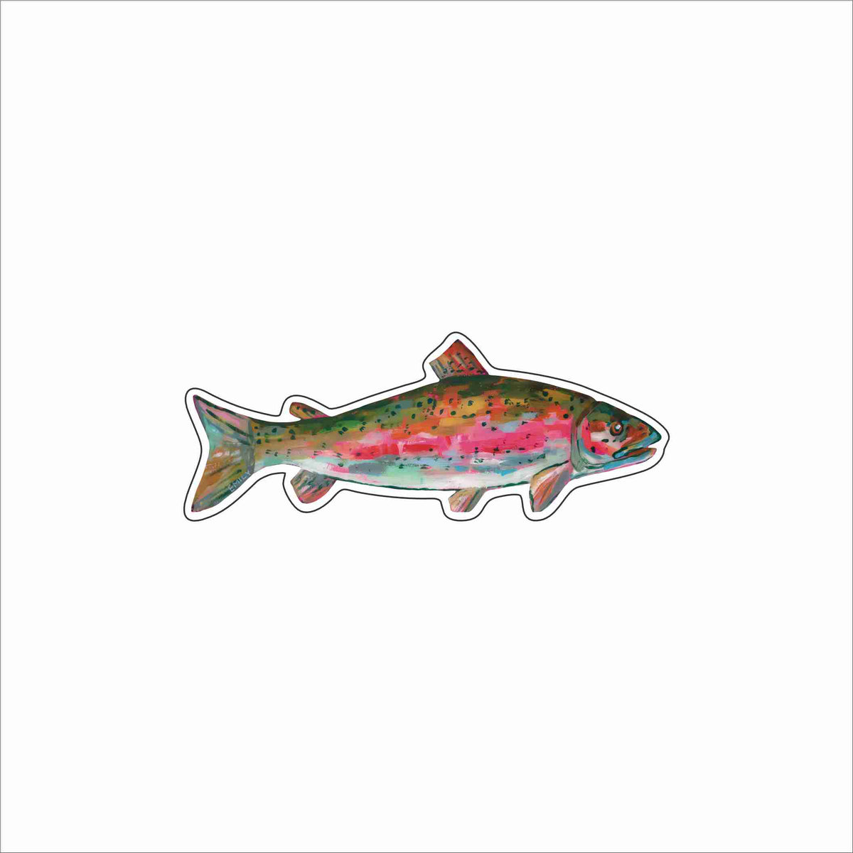 EMA-033 Rainbow Trout Magnet | 0.125Acrylic Magnet | Case of 4
