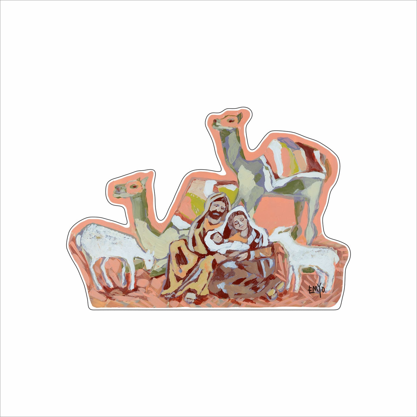 EMO-013 Morocco Nativity 2026 Small | 0.75in. Acrylic Contour