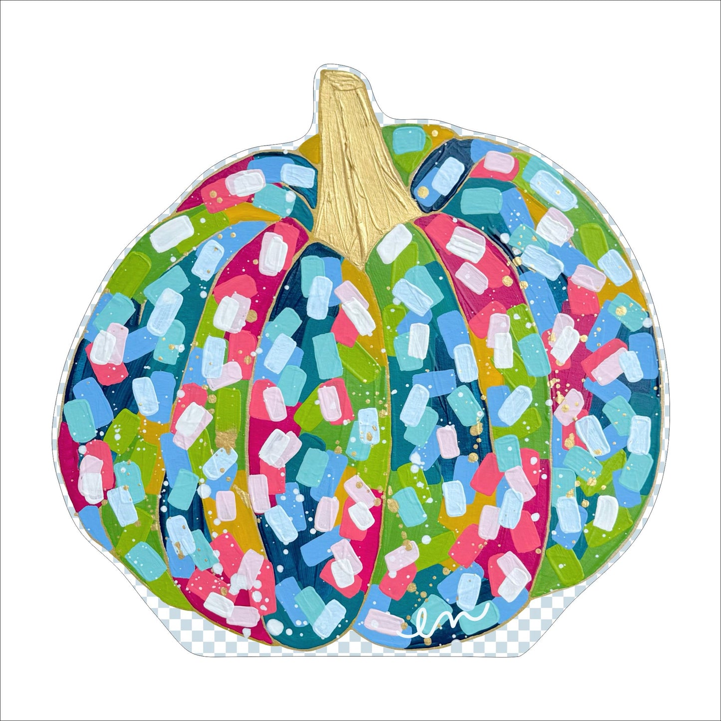 Colorful Pumpkin 1 | 0.75in. Acrylic Cutout