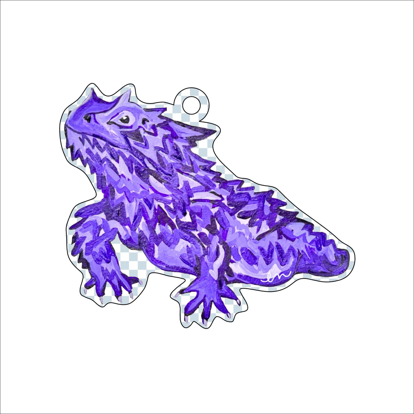 Horned Frog Ornament | 0.25in. Acrylic Ornament |