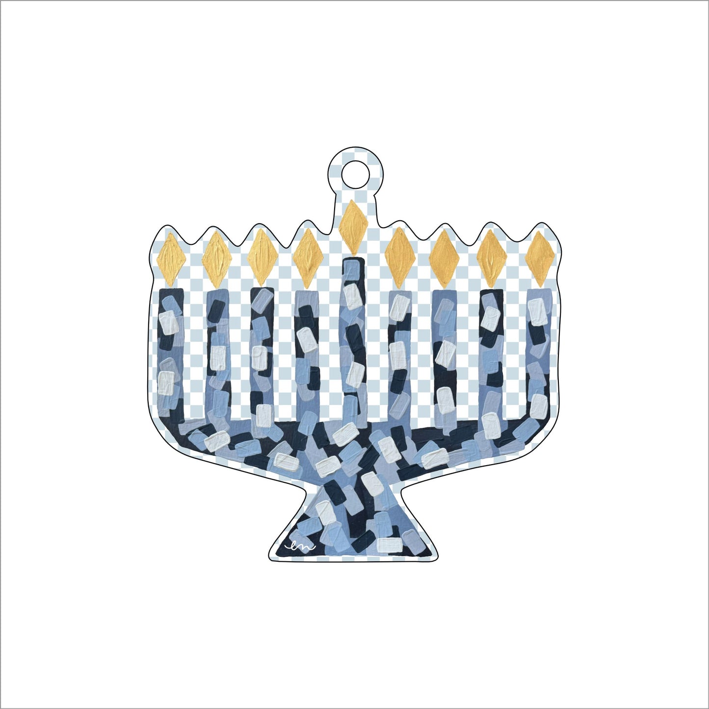 Menorah Ornament | 0.25in. Acrylic Ornament |
