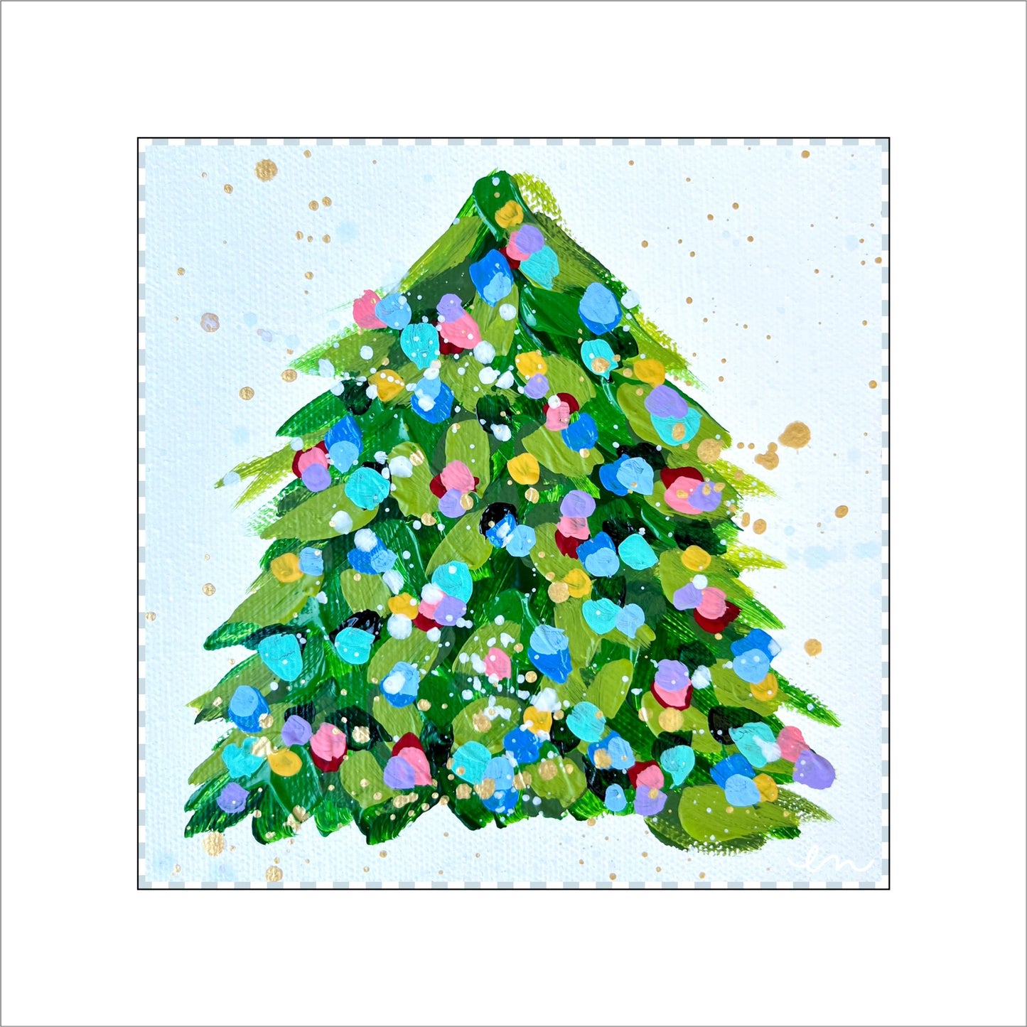 Blue Christmas Tree | 0.75in. Acrylic Cutout 5X5 |