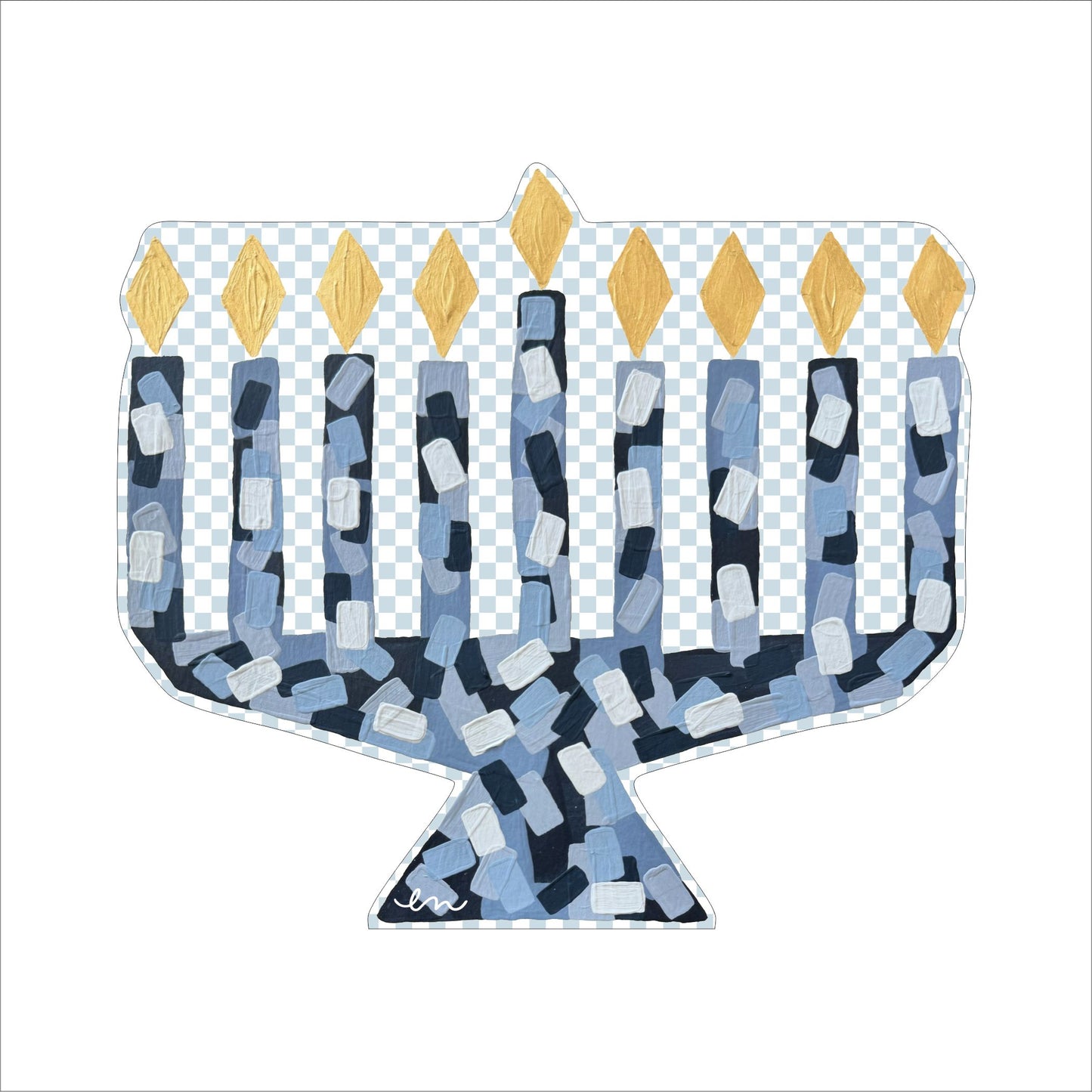Menorah Cutout | 0.75in. Acrylic Cutout |