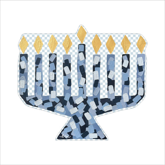 Menorah Cutout | 0.75in. Acrylic Cutout |