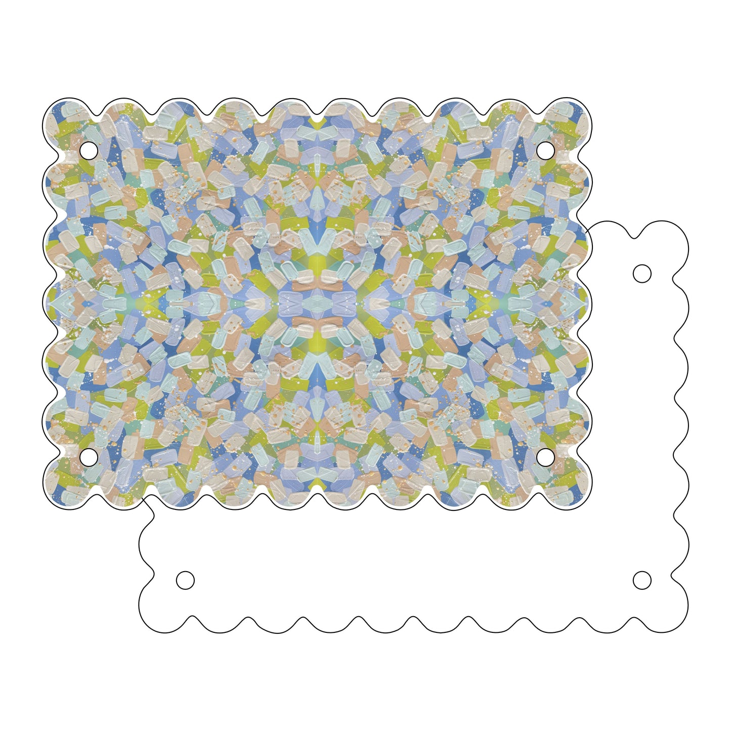 Blue-Green Magnetic 2-Piece Frame | 0.50in. Acrylic Cutout