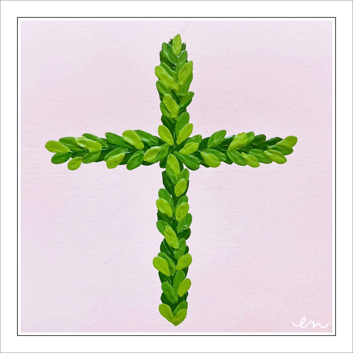 ENA-027 Pink Cross Block | 0.75in. Acrylic |
