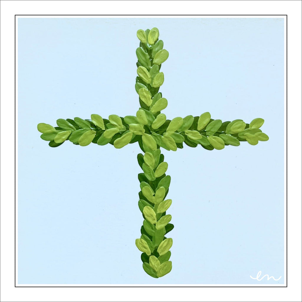 ENA-028 Blue Cross Block | 0.75in. Acrylic |