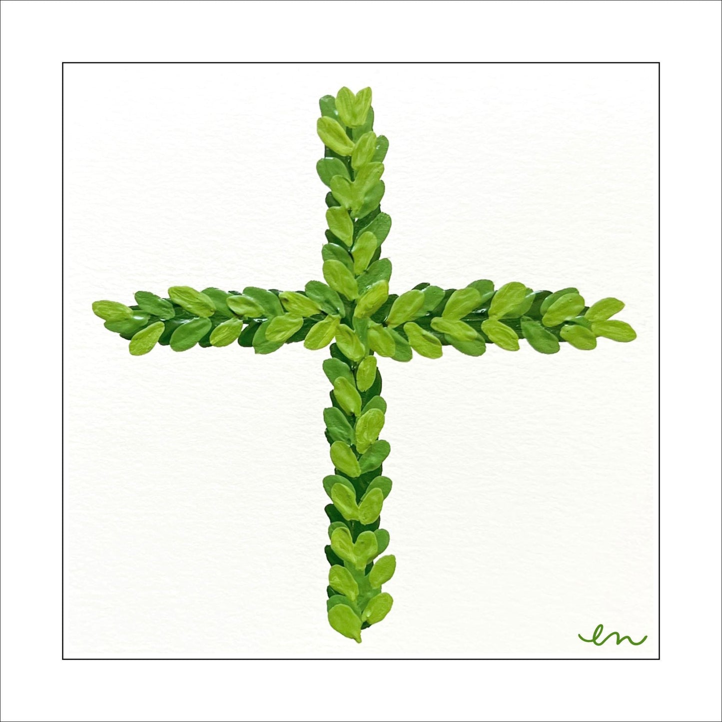 ENA-029 White Cross Block | 0.75in. Acrylic |