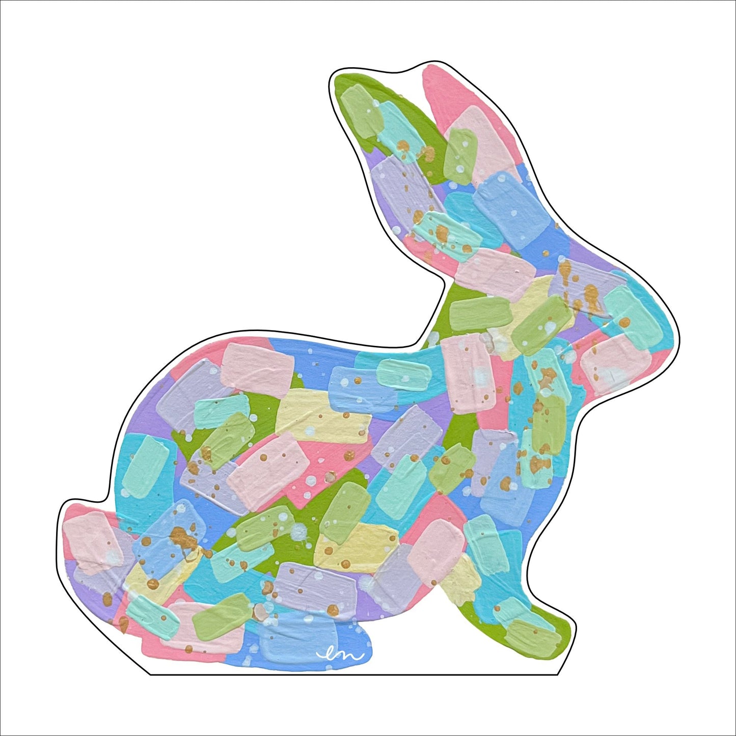 ENA-033 Bunny 2 | 0.75in. Acrylic |