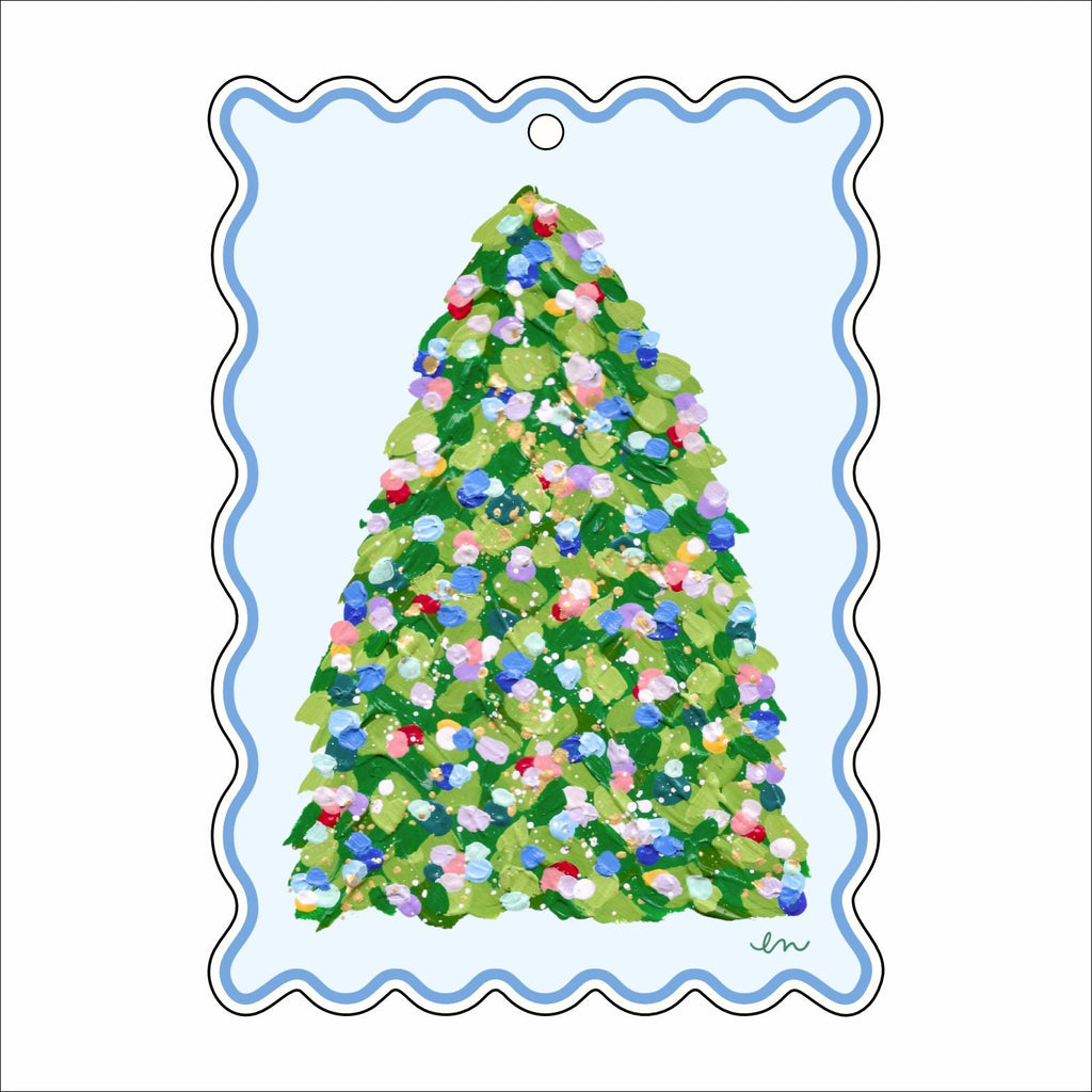 ENA-038 O Christmas Tree | 0.25in. Acrylic Ornament |