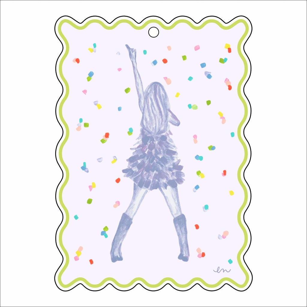 ENA-040 Confetti Celebration | 0.25in. Acrylic Ornament |
