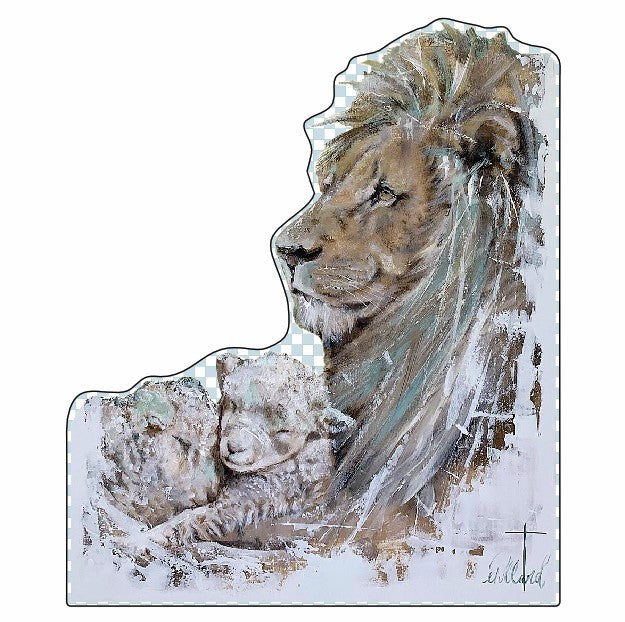 EPO-001 Lion & Lamb | 0.75in. Acrylic Cutout | Case (any 10+)