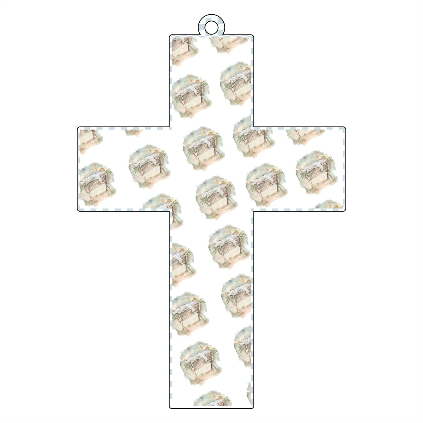 Cross Ornament | 0.25in. Acrylic Ornament | Single