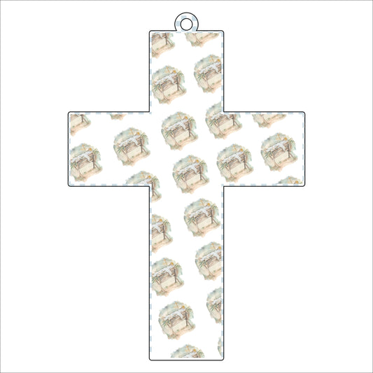 Cross Ornament | 0.25in. Acrylic Ornament | Single
