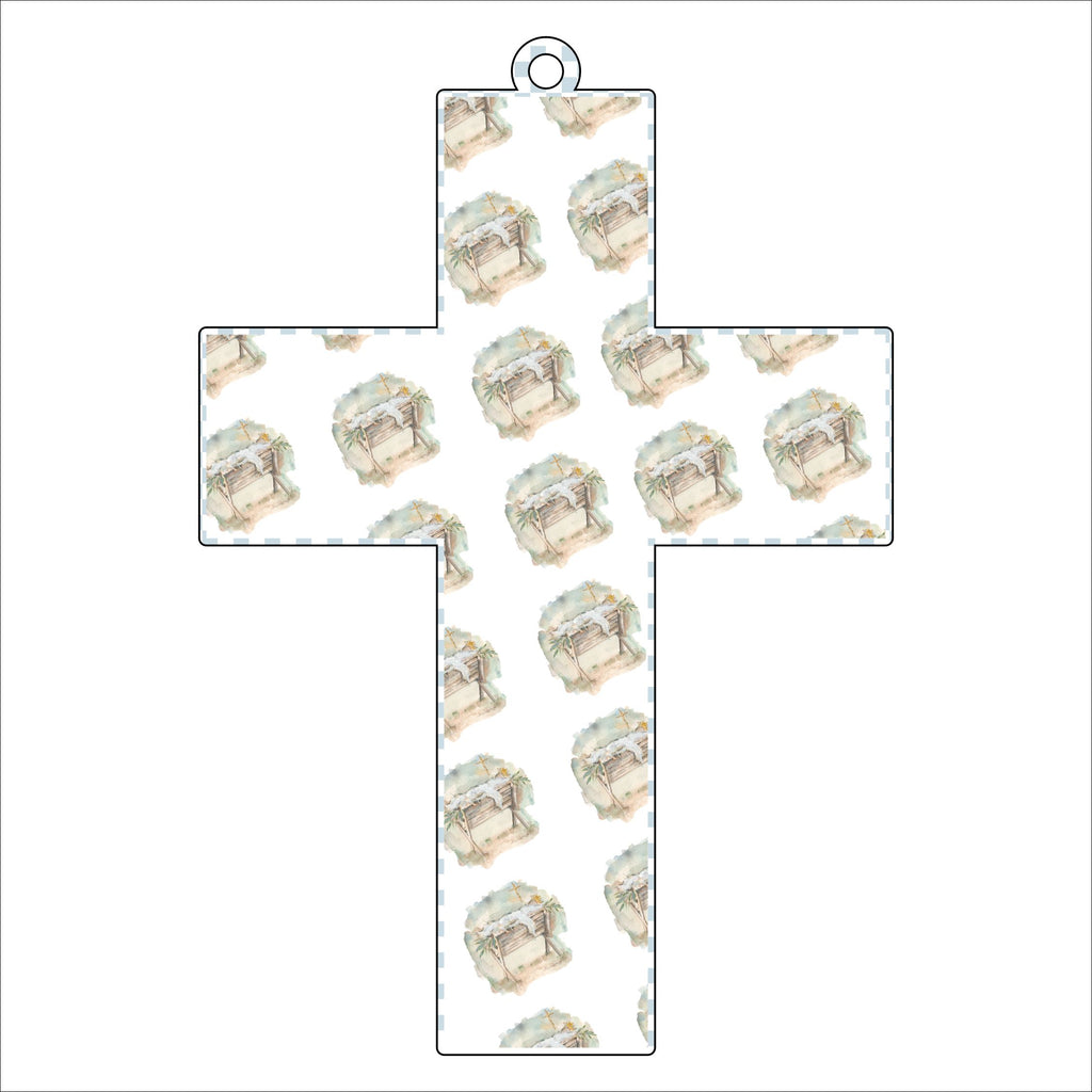 Cross Ornament | 0.25in. Acrylic Ornament | Case (any 10+)