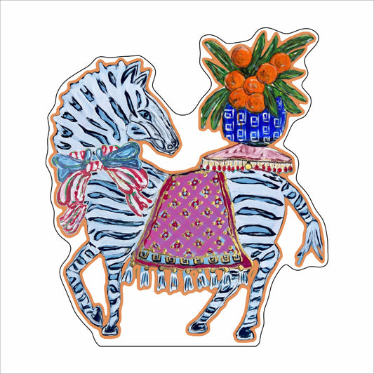 EPR-002 Zebra Pouf Ginger Jar Acrylic Cut Out | 0.75Acrylic Contour |