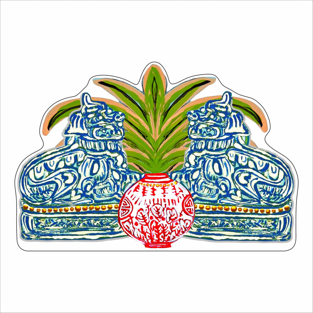 EPR-004  Foo Statue X 2 Acrylic Cut Out | 0.75Acrylic Contour |