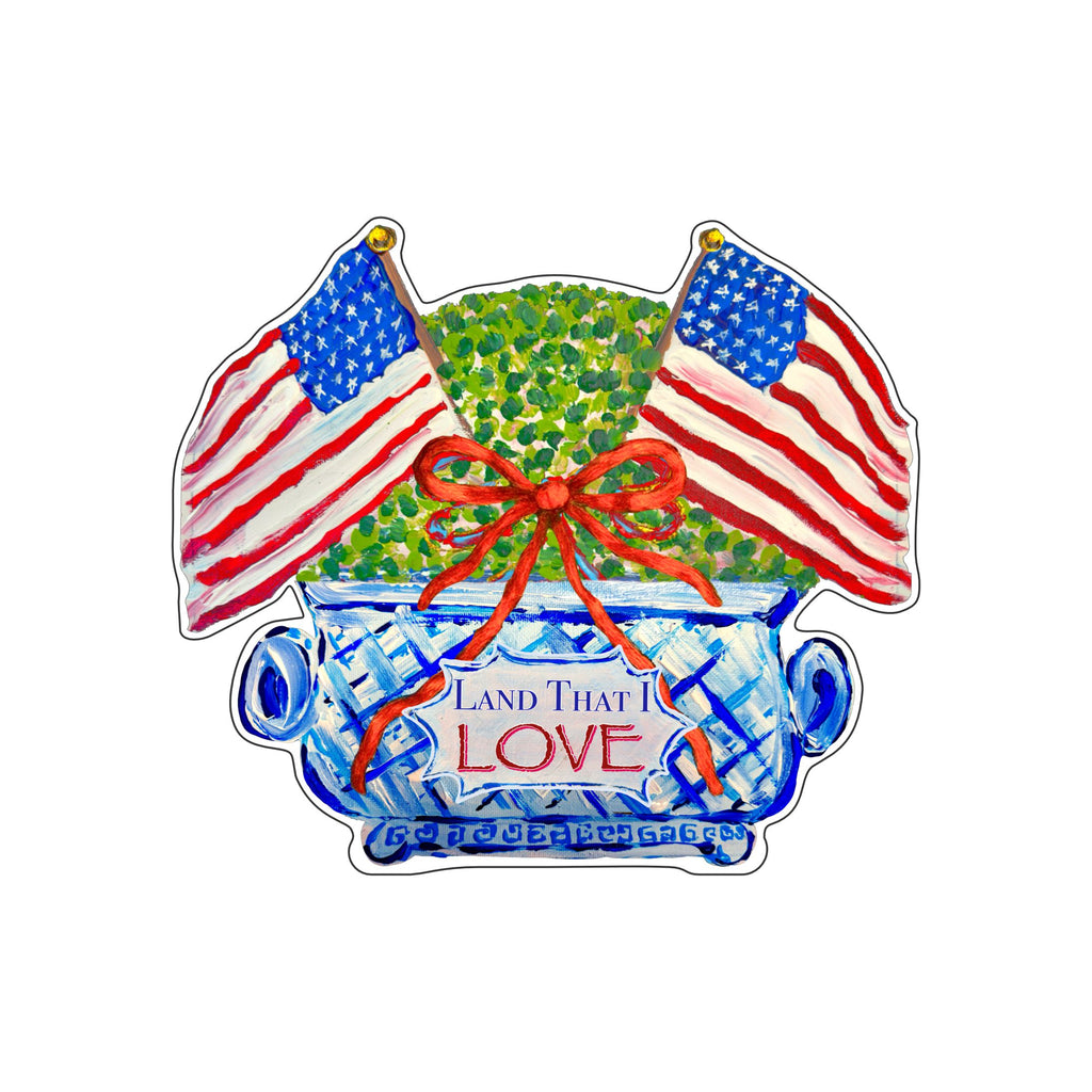 EPR-011 Land That I Love Topiary | 0.75Acrylic Contour