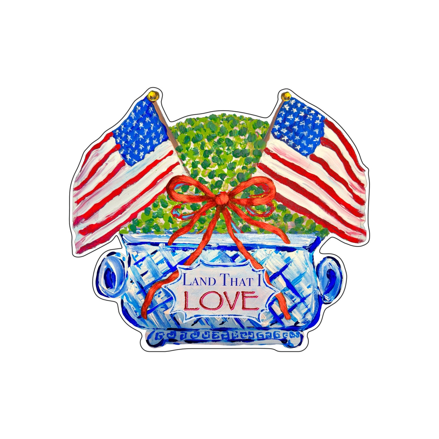 EPR-011 Land That I Love Topiary | 0.75Acrylic Contour