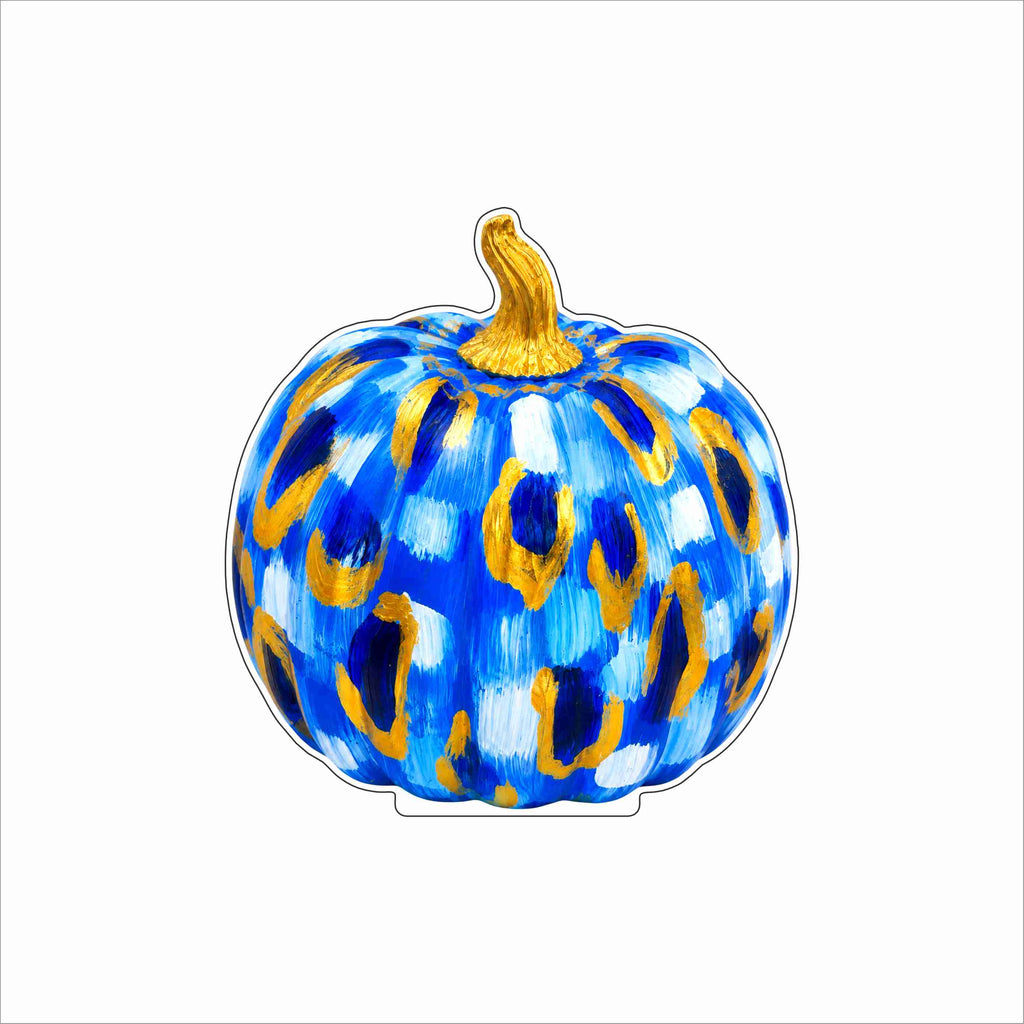 EPR-019 Blue Chinois and Gold Pumpkin | 0.75Acrylic Contour