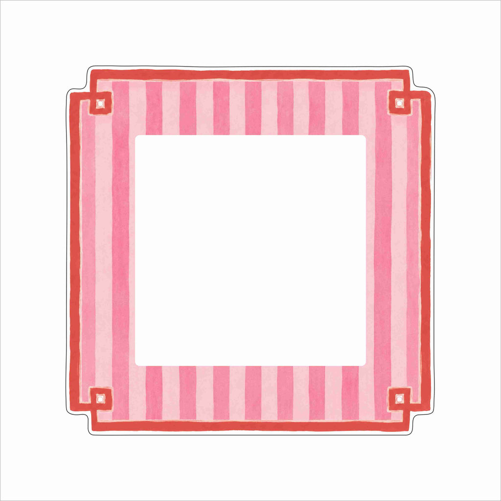 EPR-026 Pink Stripe Photo Frame | 0.25Acrylic Picture Frame