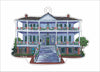 ESA-025 Burgwin-Wright House | 0.25in. Acrylic Ornament | Bulk (batch of 30)