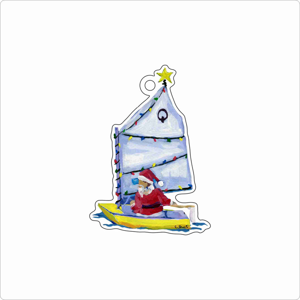 ESA-037 Santa Sailing Ornament | 0.25Acrylic Ornament