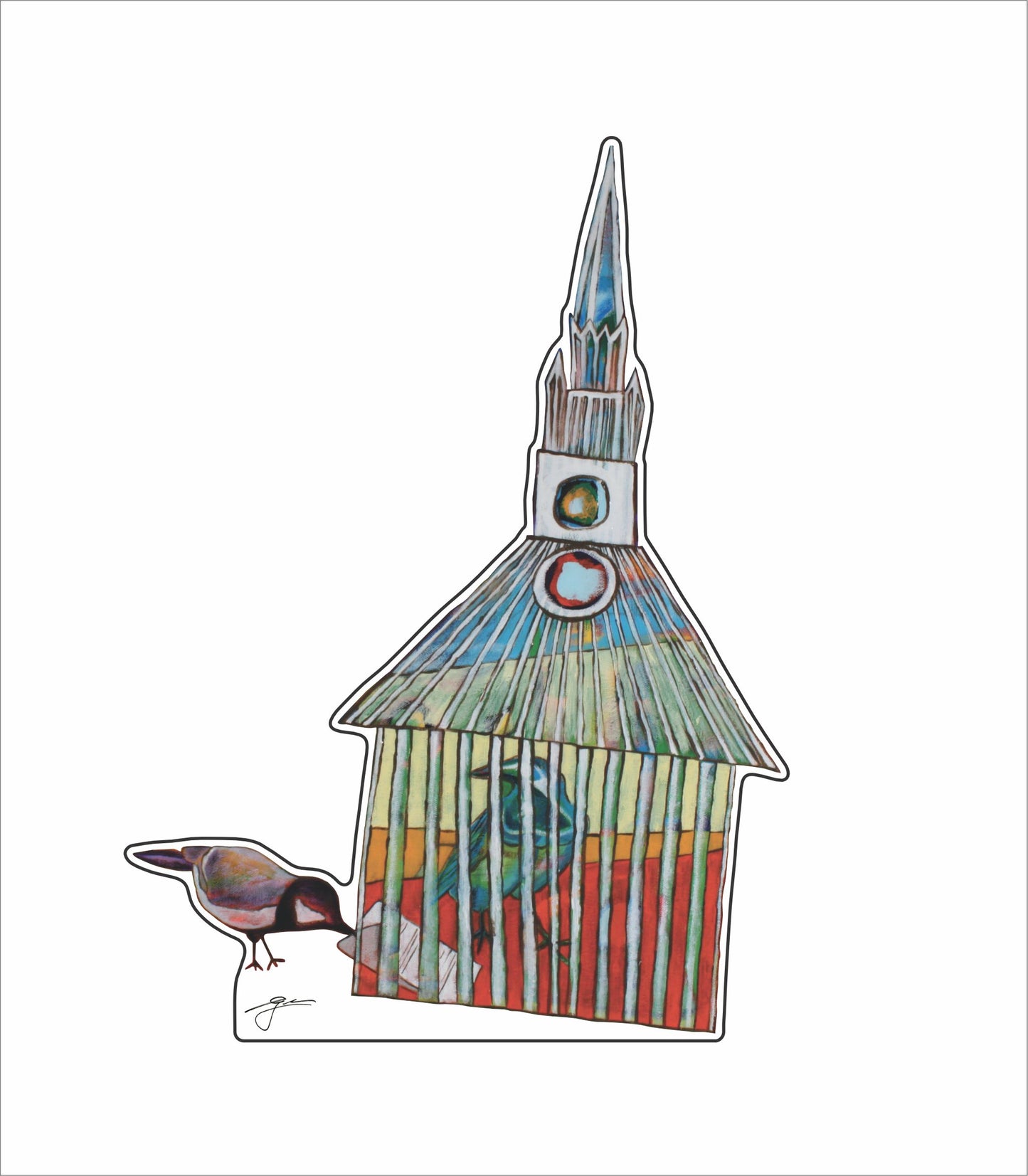 ESH-001 Bird | 0.75Acrylic Contour |