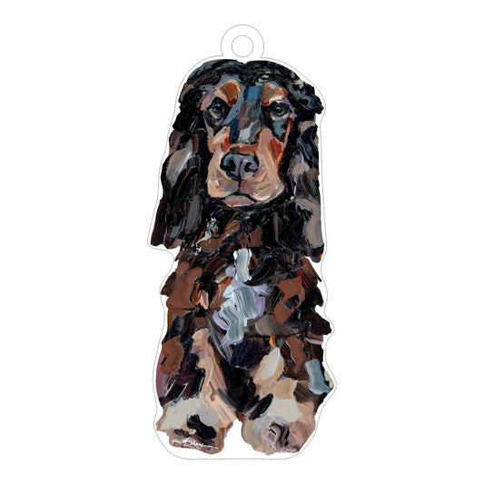English Cocker Spaniel Black & Tan | 0.25in. Acrylic Ornament | Mix and Match (any 10+)