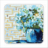 FND-001 Blue Floral Block Mini | 0.50Acrylic Mini Contour