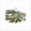 FRD-003 LSU Skyline Ornament | 0.25Acrylic Ornament