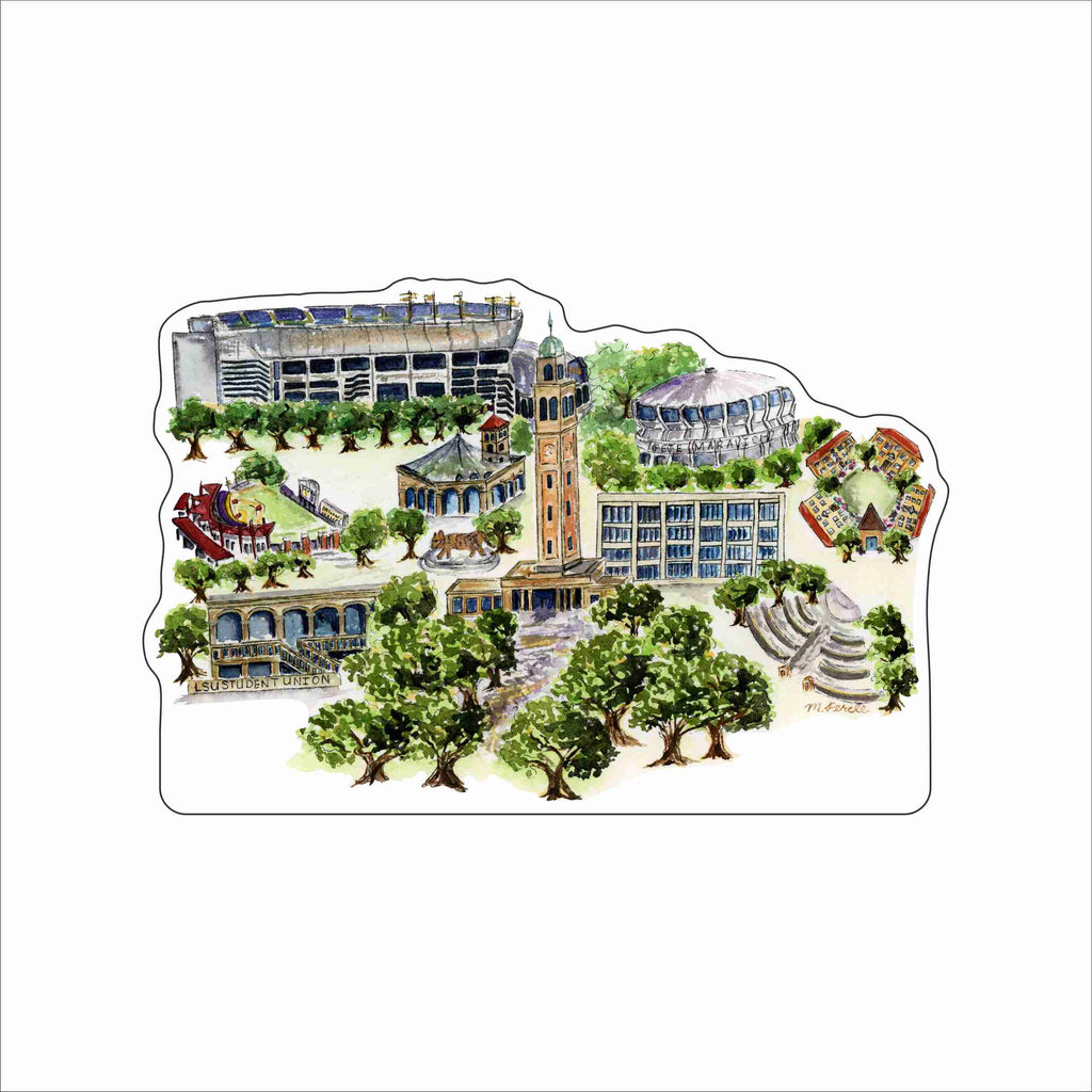 FRD-005 LSU Skyline | 0.75Acrylic Contour