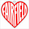 FSN-003 Fairfield Heart Ornament | 0.25Acrylic Ornament