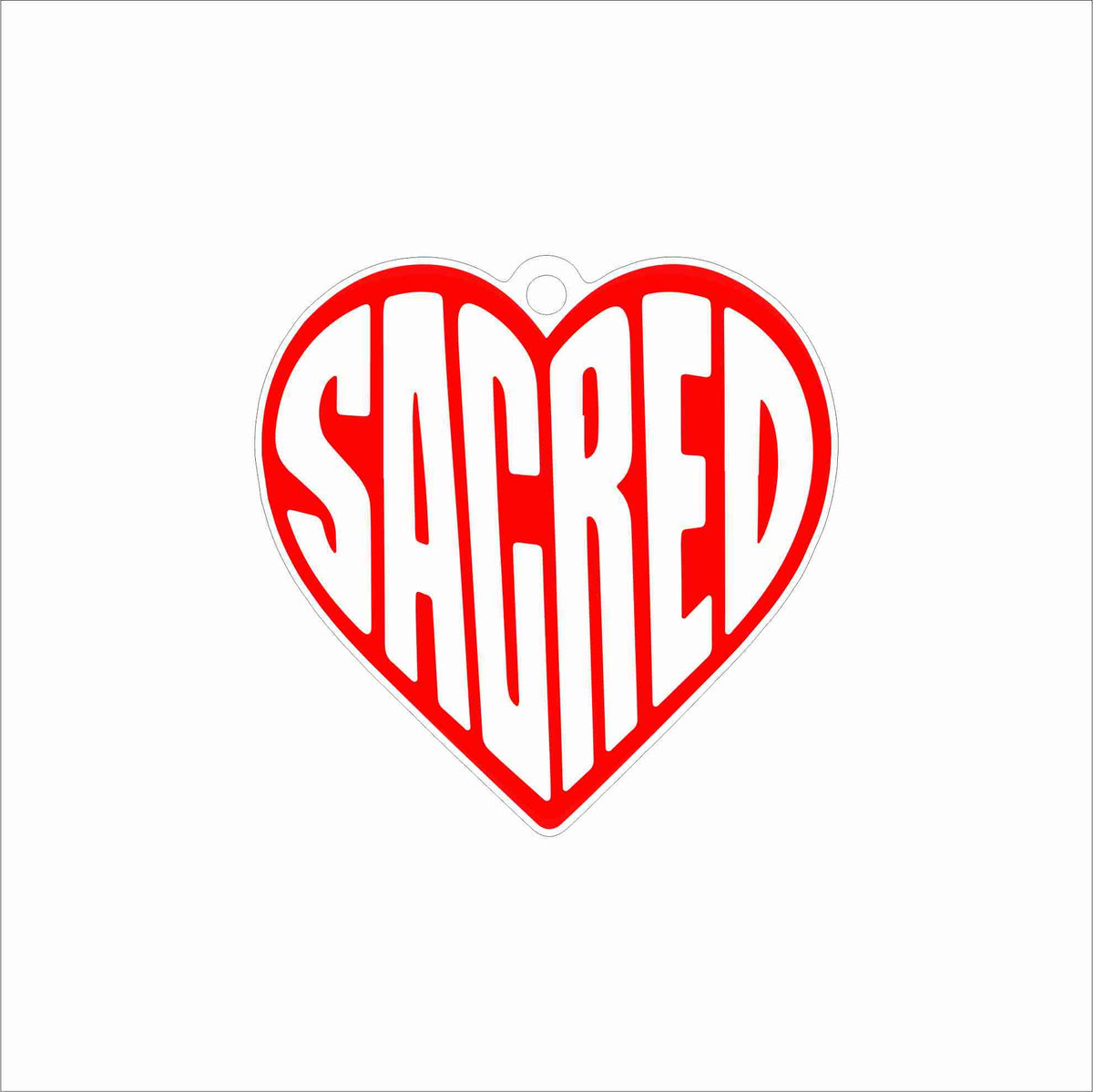 FSN-012 Sacred Heart Ornament | 0.25Acrylic Ornament