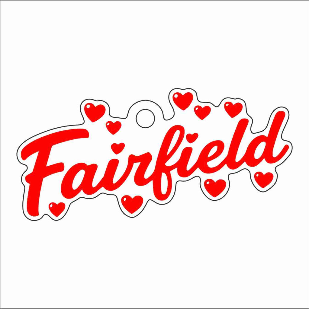 FSN-014 Fairfield Heart Logo Ornament | 0.25Acrylic Ornament