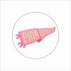 FSN-021 Pink Pioneers Coaster | 0.25Acrylic Coaster with Clear Bumpers | Case of 4