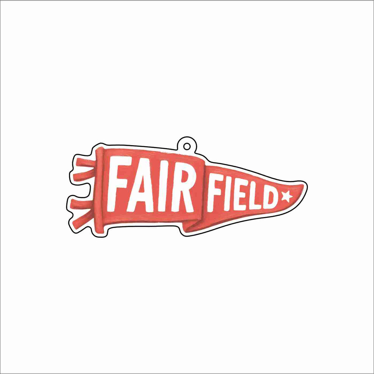 FSN-023-C4 Fairfield Pennant Keychain | 0.125Acrylic Keychain | Case of 4