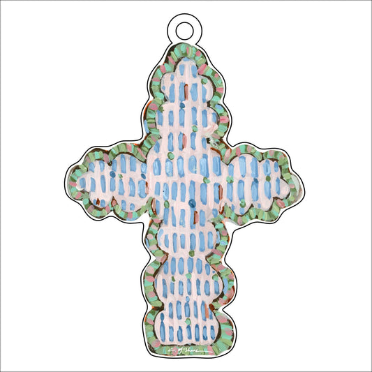 Faithful Cross I Ornament | 0.25in. Acrylic Ornament |  Case of 25