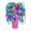 GMA-001 Floral Vase | 0.75in. Acrylic Cutout 5x7 | Single