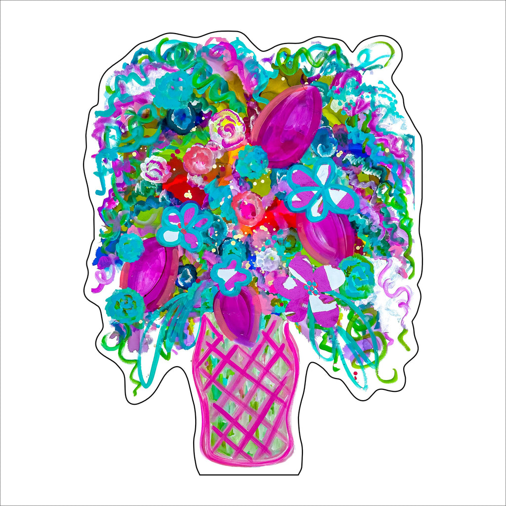 GMA-001 Floral Vase | 0.75in. Acrylic Cutout 5x7 | Case (any 10+)