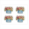 Floral | 4 Stickers | Case Bundle any 10+ (Pack of 1)