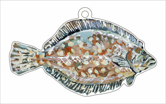 Flounder Cloned | 0.25in. Acrylic Ornament | Case of 25