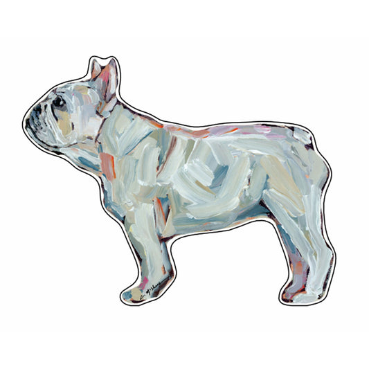 Frenchie White | 0.75in. Acrylic Shelfie | Case of 25