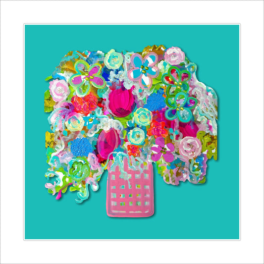 GMA-004 Floral Vase | 0.25in. Acrylic Cutout 7.5x7.5 | Single