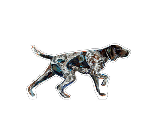 CMS-1018-C10 German Shorthair Pointer Pointing Magnet | 0.125Acrylic Magnet | Case of 10