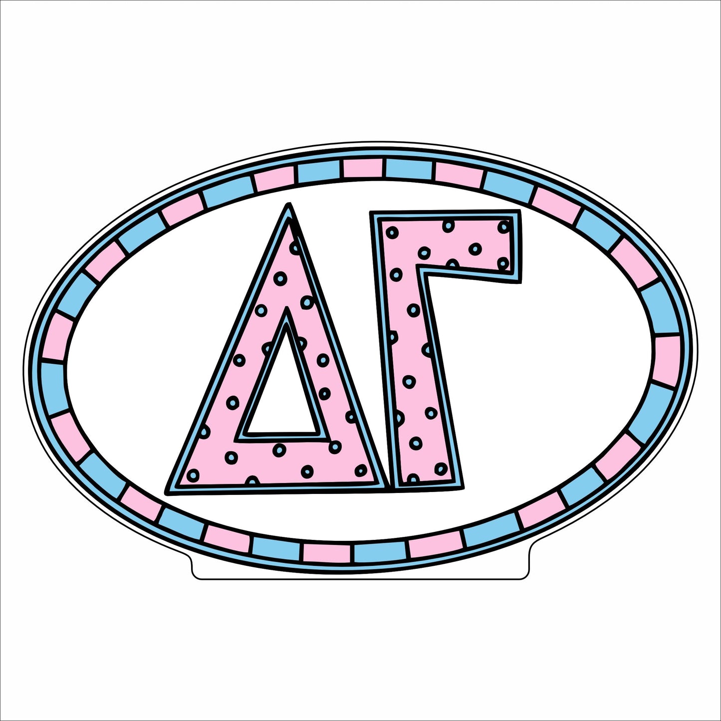 GTW-006 DG Oval | 0.75in. Acrylic Contour |