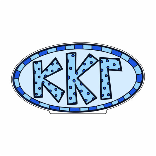 GTW-008 KKG Oval | 0.75in. Acrylic Contour |