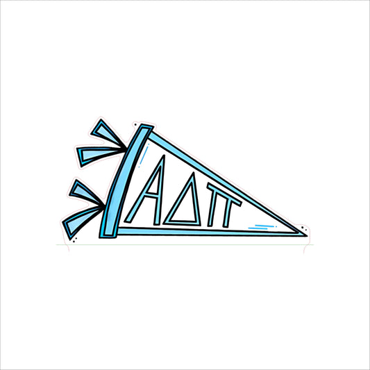 GTW-015 ADPi Pennant | 0.75Acrylic Contour |