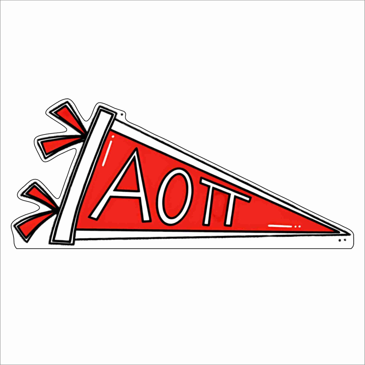 GTW-017 AOPi Pennant | 0.75Acrylic Contour |