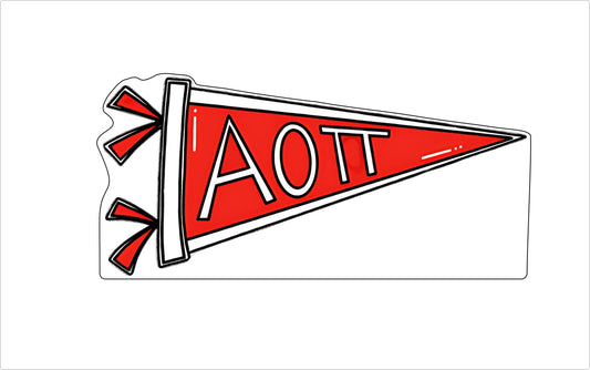 GTW-017 AOPi Pennant | 0.75Acrylic Contour |